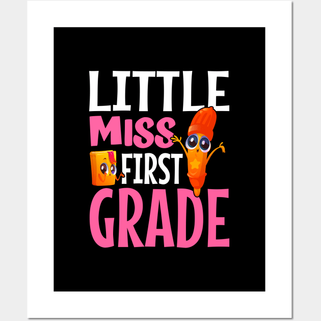 little miss first grade Wall Art by TheDesignDepot